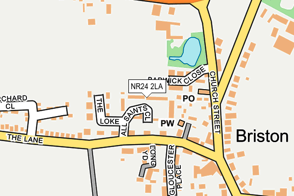 NR24 2LA map - OS OpenMap – Local (Ordnance Survey) NR24 2LA map - OS OpenMap – Local (Ordnance Survey)
