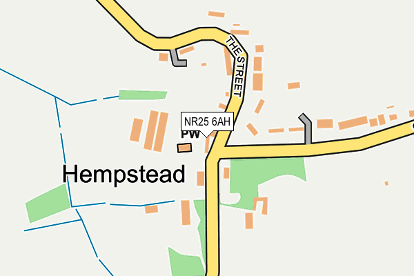 NR25 6AH map - OS OpenMap – Local (Ordnance Survey) NR25 6AH map - OS OpenMap – Local (Ordnance Survey)