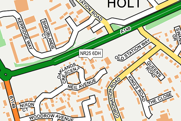 NR25 6DH map - OS OpenMap – Local (Ordnance Survey) NR25 6DH map - OS OpenMap – Local (Ordnance Survey)