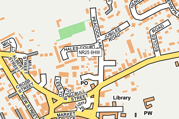 NR25 6HW map - OS OpenMap – Local (Ordnance Survey) NR25 6HW map - OS OpenMap – Local (Ordnance Survey)