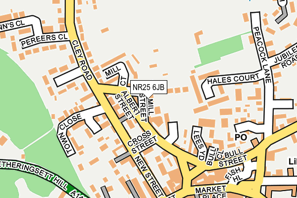 NR25 6JB map - OS OpenMap – Local (Ordnance Survey) NR25 6JB map - OS OpenMap – Local (Ordnance Survey)