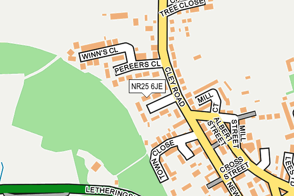NR25 6JE map - OS OpenMap – Local (Ordnance Survey) NR25 6JE map - OS OpenMap – Local (Ordnance Survey)