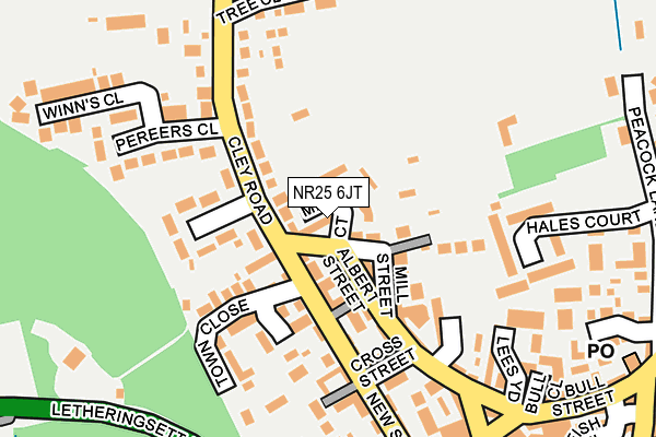 NR25 6JT map - OS OpenMap – Local (Ordnance Survey) NR25 6JT map - OS OpenMap – Local (Ordnance Survey)