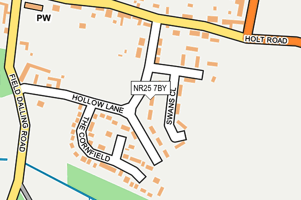 NR25 7BY map - OS OpenMap – Local (Ordnance Survey) NR25 7BY map - OS OpenMap – Local (Ordnance Survey)