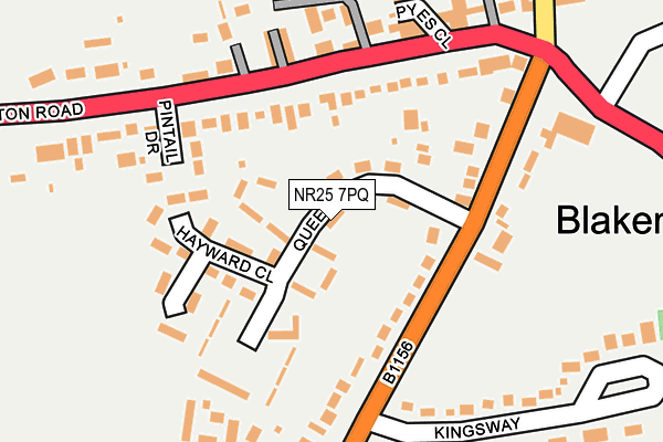 NR25 7PQ map - OS OpenMap – Local (Ordnance Survey) NR25 7PQ map - OS OpenMap – Local (Ordnance Survey)