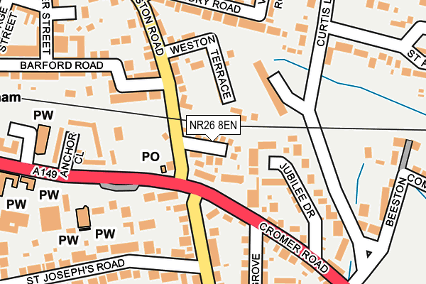 NR26 8EN map - OS OpenMap – Local (Ordnance Survey) NR26 8EN map - OS OpenMap – Local (Ordnance Survey)