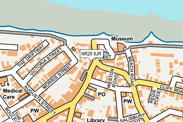 NR26 8JR map - OS OpenMap – Local (Ordnance Survey) NR26 8JR map - OS OpenMap – Local (Ordnance Survey)