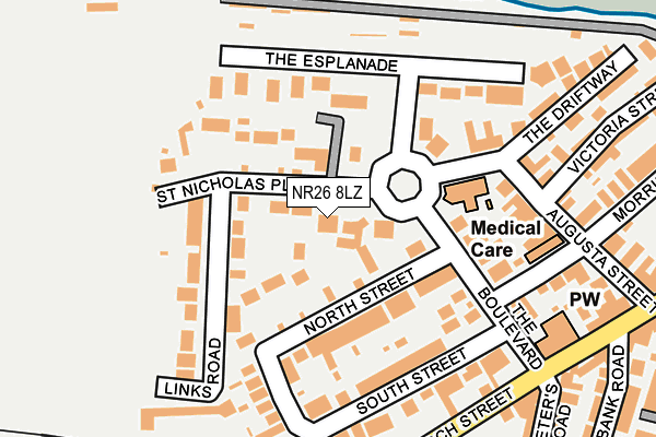NR26 8LZ map - OS OpenMap – Local (Ordnance Survey) NR26 8LZ map - OS OpenMap – Local (Ordnance Survey)