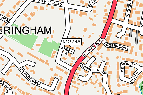 NR26 8NW map - OS OpenMap – Local (Ordnance Survey) NR26 8NW map - OS OpenMap – Local (Ordnance Survey)