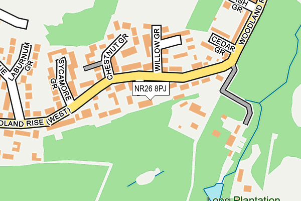 NR26 8PJ map - OS OpenMap – Local (Ordnance Survey) NR26 8PJ map - OS OpenMap – Local (Ordnance Survey)