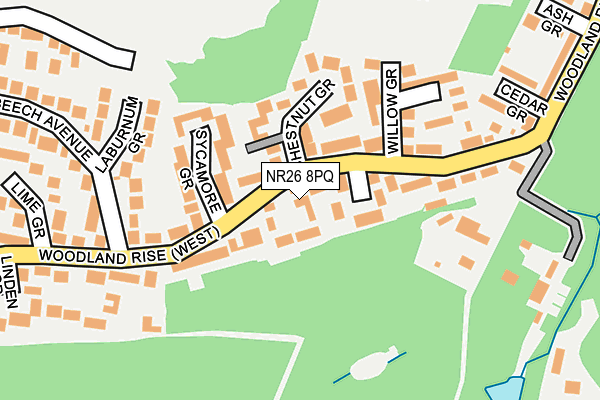 NR26 8PQ map - OS OpenMap – Local (Ordnance Survey) NR26 8PQ map - OS OpenMap – Local (Ordnance Survey)