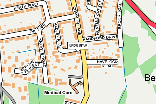 NR26 8PW map - OS OpenMap – Local (Ordnance Survey) NR26 8PW map - OS OpenMap – Local (Ordnance Survey)
