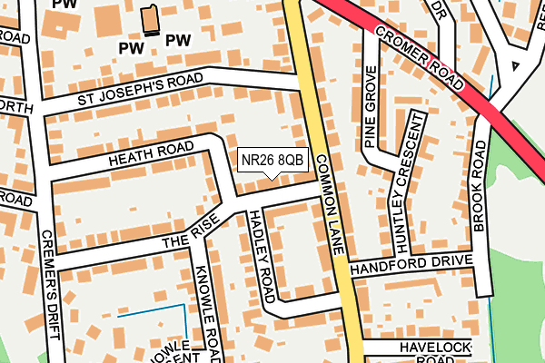 NR26 8QB map - OS OpenMap – Local (Ordnance Survey) NR26 8QB map - OS OpenMap – Local (Ordnance Survey)