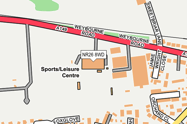NR26 8WD map - OS OpenMap – Local (Ordnance Survey) NR26 8WD map - OS OpenMap – Local (Ordnance Survey)
