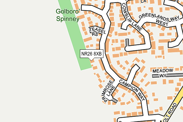 NR26 8XB map - OS OpenMap – Local (Ordnance Survey) NR26 8XB map - OS OpenMap – Local (Ordnance Survey)