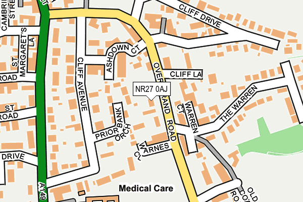 NR27 0AJ map - OS OpenMap – Local (Ordnance Survey) NR27 0AJ map - OS OpenMap – Local (Ordnance Survey)