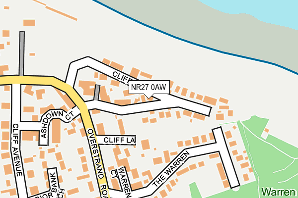 NR27 0AW map - OS OpenMap – Local (Ordnance Survey)