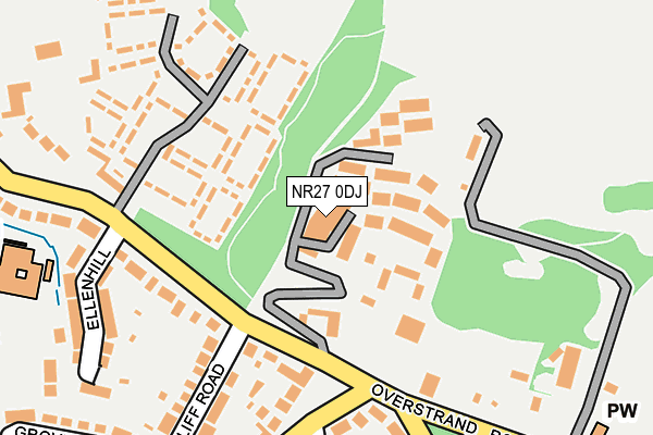 NR27 0DJ map - OS OpenMap – Local (Ordnance Survey)
