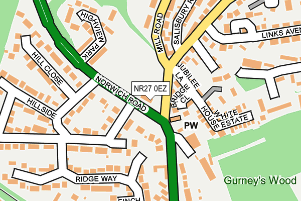 NR27 0EZ map - OS OpenMap – Local (Ordnance Survey) NR27 0EZ map - OS OpenMap – Local (Ordnance Survey)
