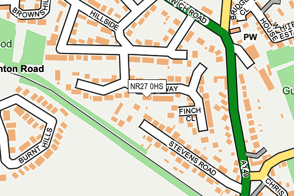 NR27 0HS map - OS OpenMap – Local (Ordnance Survey) NR27 0HS map - OS OpenMap – Local (Ordnance Survey)