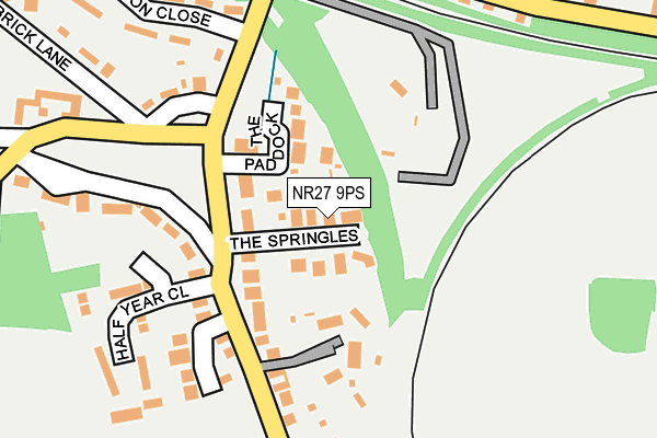 NR27 9PS map - OS OpenMap – Local (Ordnance Survey) NR27 9PS map - OS OpenMap – Local (Ordnance Survey)
