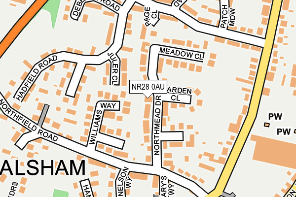 NR28 0AU map - OS OpenMap – Local (Ordnance Survey) NR28 0AU map - OS OpenMap – Local (Ordnance Survey)