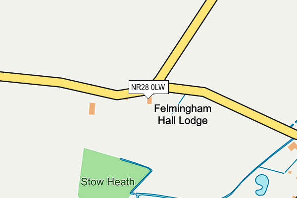 NR28 0LW map - OS OpenMap – Local (Ordnance Survey)