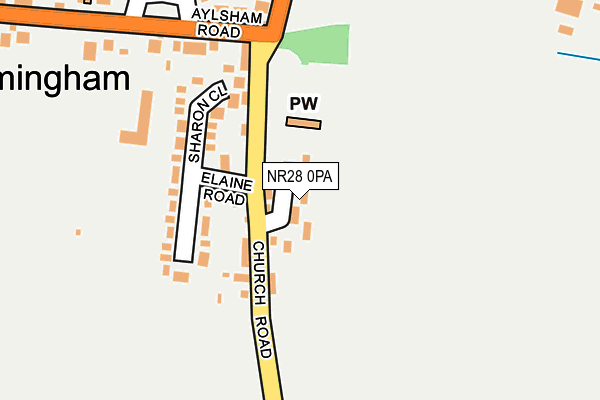 NR28 0PA map - OS OpenMap – Local (Ordnance Survey) NR28 0PA map - OS OpenMap – Local (Ordnance Survey)