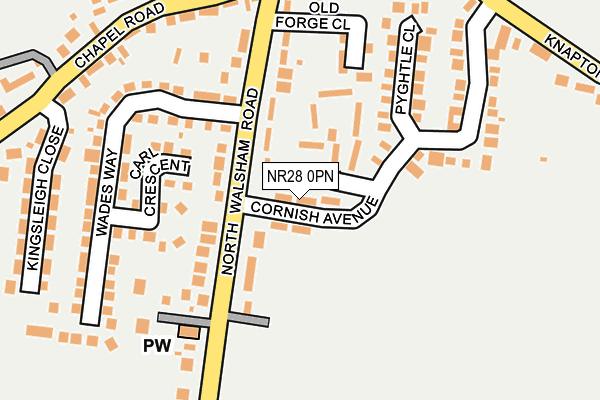 NR28 0PN map - OS OpenMap – Local (Ordnance Survey) NR28 0PN map - OS OpenMap – Local (Ordnance Survey)