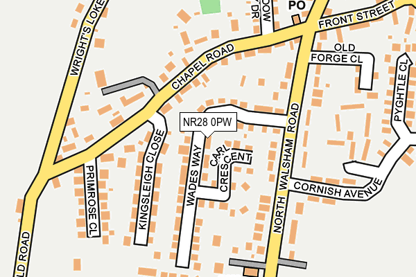 NR28 0PW map - OS OpenMap – Local (Ordnance Survey) NR28 0PW map - OS OpenMap – Local (Ordnance Survey)
