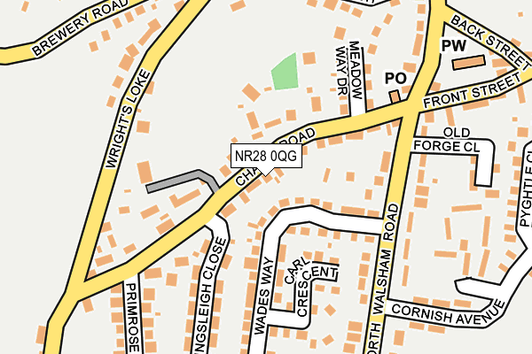 NR28 0QG map - OS OpenMap – Local (Ordnance Survey) NR28 0QG map - OS OpenMap – Local (Ordnance Survey)