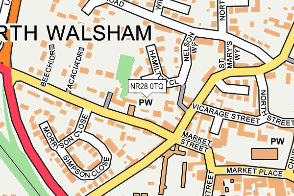 NR28 0TQ map - OS OpenMap – Local (Ordnance Survey) NR28 0TQ map - OS OpenMap – Local (Ordnance Survey)