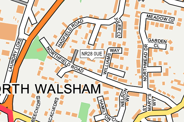 NR28 0UE map - OS OpenMap – Local (Ordnance Survey) NR28 0UE map - OS OpenMap – Local (Ordnance Survey)