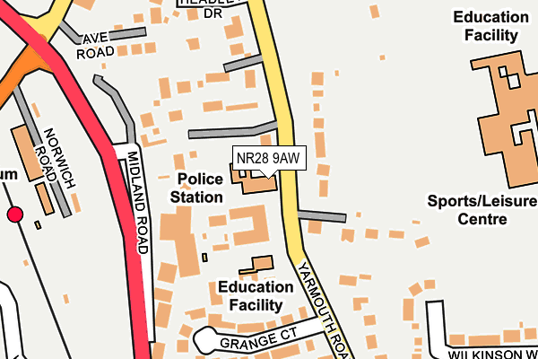 NR28 9AW map - OS OpenMap – Local (Ordnance Survey) NR28 9AW map - OS OpenMap – Local (Ordnance Survey)