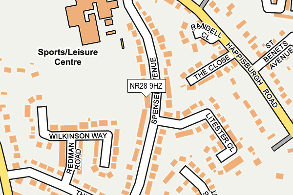 NR28 9HZ map - OS OpenMap – Local (Ordnance Survey)