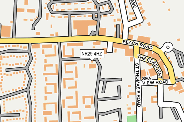 NR29 4HZ map - OS OpenMap – Local (Ordnance Survey) NR29 4HZ map - OS OpenMap – Local (Ordnance Survey)