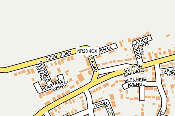 NR29 4QX map - OS OpenMap – Local (Ordnance Survey) NR29 4QX map - OS OpenMap – Local (Ordnance Survey)