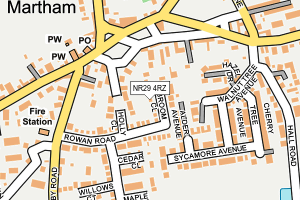 NR29 4RZ map - OS OpenMap – Local (Ordnance Survey) NR29 4RZ map - OS OpenMap – Local (Ordnance Survey)