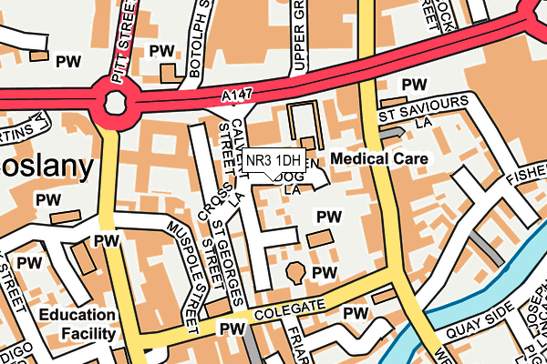 NR3 1DH map - OS OpenMap – Local (Ordnance Survey) NR3 1DH map - OS OpenMap – Local (Ordnance Survey)