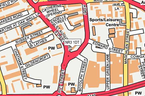 NR3 1DT map - OS OpenMap – Local (Ordnance Survey) NR3 1DT map - OS OpenMap – Local (Ordnance Survey)
