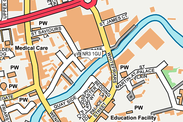 NR3 1GU map - OS OpenMap – Local (Ordnance Survey) NR3 1GU map - OS OpenMap – Local (Ordnance Survey)