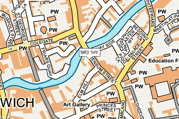 NR3 1HY map - OS OpenMap – Local (Ordnance Survey) NR3 1HY map - OS OpenMap – Local (Ordnance Survey)