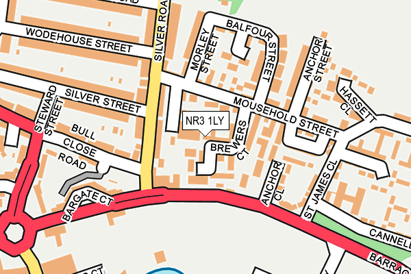 NR3 1LY map - OS OpenMap – Local (Ordnance Survey) NR3 1LY map - OS OpenMap – Local (Ordnance Survey)