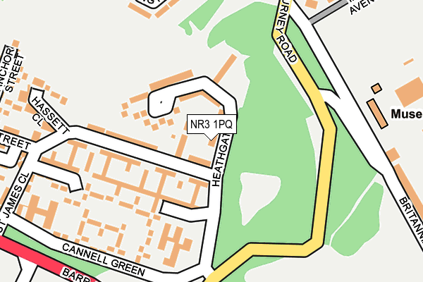 NR3 1PQ map - OS OpenMap – Local (Ordnance Survey) NR3 1PQ map - OS OpenMap – Local (Ordnance Survey)