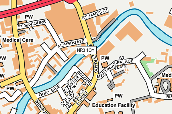 NR3 1QY map - OS OpenMap – Local (Ordnance Survey) NR3 1QY map - OS OpenMap – Local (Ordnance Survey)