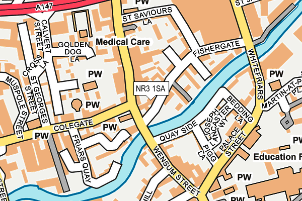NR3 1SA map - OS OpenMap – Local (Ordnance Survey) NR3 1SA map - OS OpenMap – Local (Ordnance Survey)