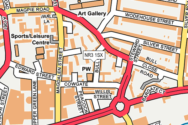 NR3 1SX map - OS OpenMap – Local (Ordnance Survey) NR3 1SX map - OS OpenMap – Local (Ordnance Survey)