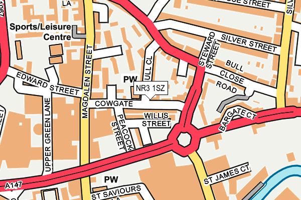 NR3 1SZ map - OS OpenMap – Local (Ordnance Survey) NR3 1SZ map - OS OpenMap – Local (Ordnance Survey)