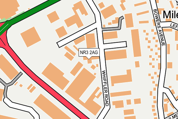 NR3 2AG map - OS OpenMap – Local (Ordnance Survey) NR3 2AG map - OS OpenMap – Local (Ordnance Survey)