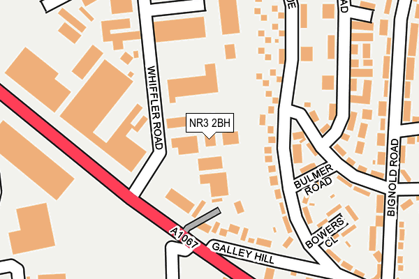 NR3 2BH map - OS OpenMap – Local (Ordnance Survey) NR3 2BH map - OS OpenMap – Local (Ordnance Survey)
